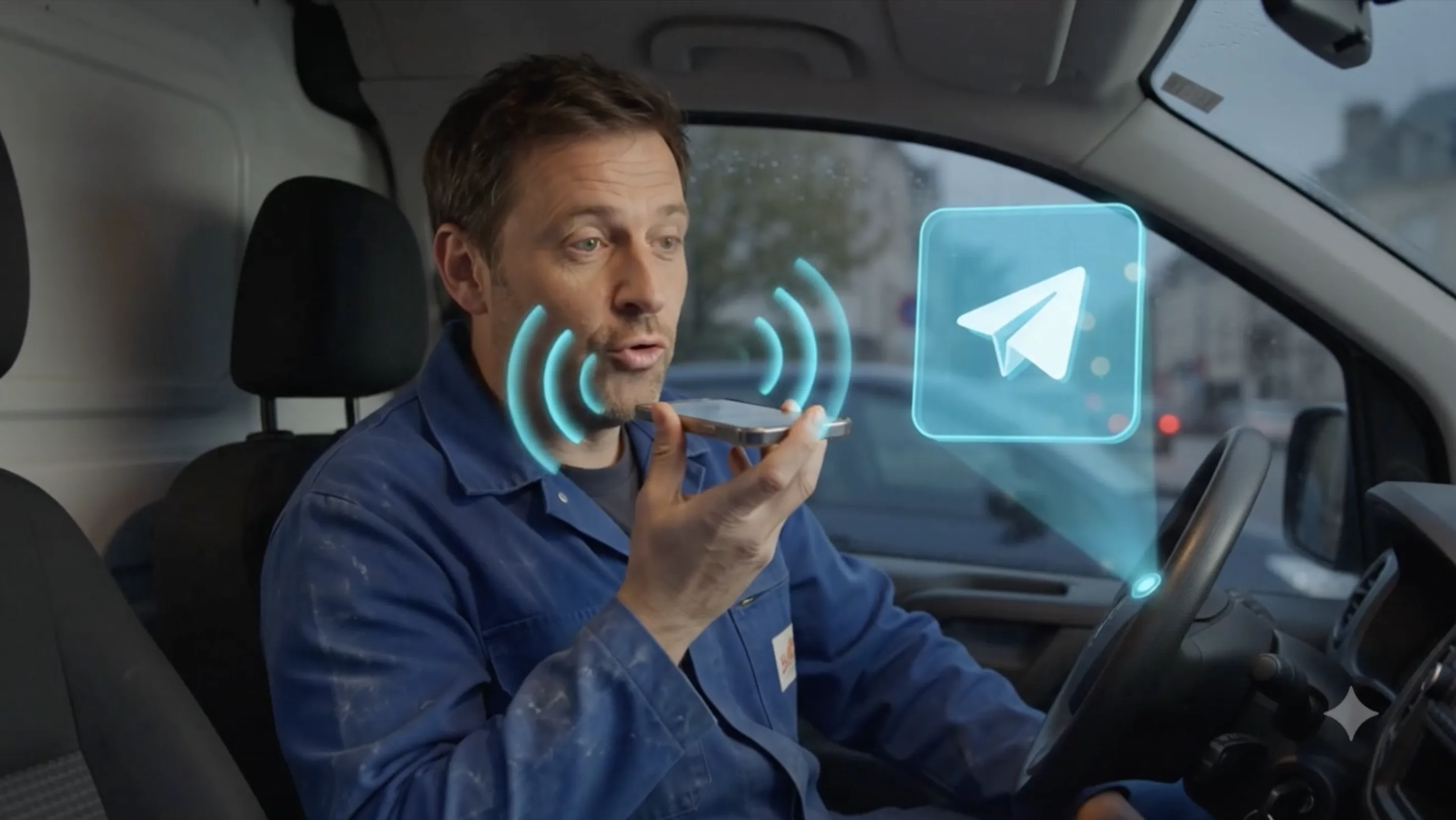 Artisan qui parle dans son téléphone